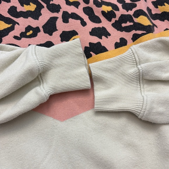 Wildfox Sommers Party Cat Leopard Print Aloe Green Pullover Sweatshirt Sz Medium - Picture 4 of 7